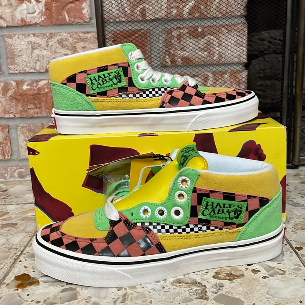 Vans half Cab Tierra Whack multi color checkerboard